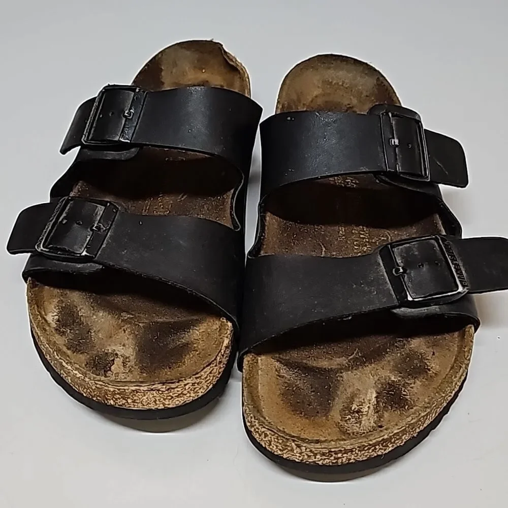 MENS BIRKENSTOCK ARIZONA SOFT FOOTBED SANDALS 44‎